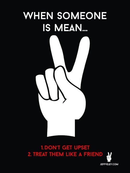 Bullying Prevention Peace Sign Poster